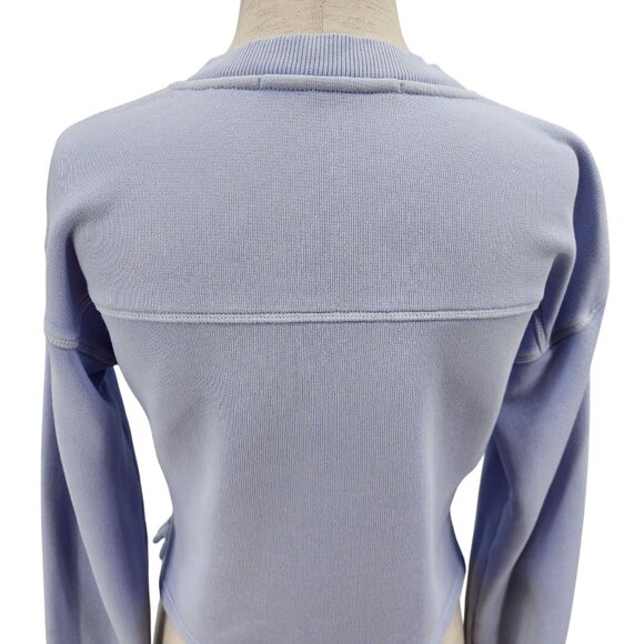 Tularosa Green Revolve Womens XS Sweatshirt The Kelly Henley Baby Blue - Picture 4 of 9